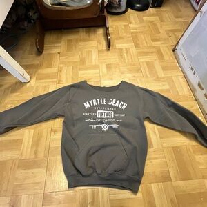 Gray women’s off the shoulder Sweater